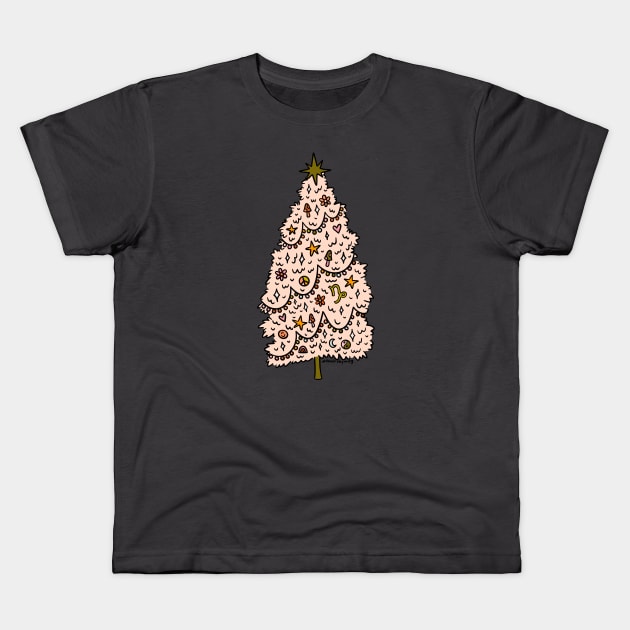 Capricorn Tree Kids T-Shirt by Doodle by Meg